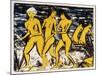 Five Yellow Nudes on the Water; Funf Gelbe Akte Am Wasser (Karsch 156A), 1921-Otto Muller or Mueller-Mounted Giclee Print