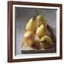 Five Yellow Pears on a Chopping Board-Michael Paul-Framed Photographic Print