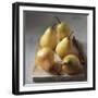 Five Yellow Pears on a Chopping Board-Michael Paul-Framed Photographic Print