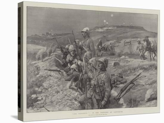 Fix Bayonets!, in the Trenches at Ladysmith-Richard Caton Woodville II-Stretched Canvas