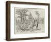 Fixing Telegraphic Wires on Trees in the Forest of Lublin, Russia-Johann Nepomuk Schonberg-Framed Giclee Print