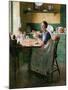 Fixing the lamp (or Woman in Kitchen)-Norman Rockwell-Mounted Giclee Print