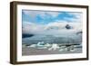 Fjallsárlón - a Glacial Lake on the South Coast of Iceland with Floating Icebergs-Freespirittravel-Framed Photographic Print