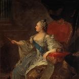 Portrait of Catherine II, 1763-Fjodor Rokotov-Giclee Print