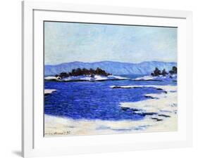 Fjord at Christiania, Norway, 1895-Claude Monet-Framed Giclee Print