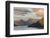 Fjord Fuglafjordur and Leirviksfjordur at sunset, island Kalsoy, Denmark-Martin Zwick-Framed Photographic Print