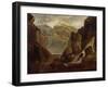 Fjord Landscape with Waterfall-Peder Balke-Framed Giclee Print