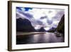 Fjords, Fjordlands National Park, UNESCO World Heritage Site, South Island, New Zealand, Pacific-Laura Grier-Framed Photographic Print