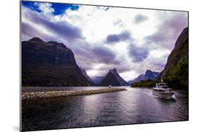 Fjords, Fjordlands National Park, UNESCO World Heritage Site, South Island, New Zealand, Pacific-Laura Grier-Mounted Photographic Print