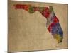 FL Colorful Counties-Red Atlas Designs-Mounted Giclee Print