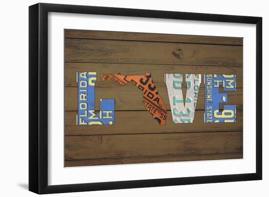 FL State Love-Design Turnpike-Framed Giclee Print