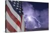 Flag and Storm-jcpjr-Stretched Canvas