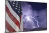 Flag and Storm-jcpjr-Mounted Photographic Print