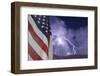 Flag and Storm-jcpjr-Framed Photographic Print