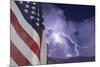 Flag and Storm-jcpjr-Mounted Photographic Print