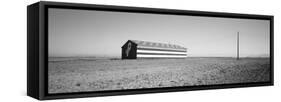 Flag Barn Along Highway 41, Fresno, California, USA-null-Framed Stretched Canvas