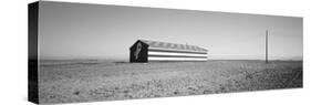 Flag Barn Along Highway 41, Fresno, California, USA-null-Stretched Canvas
