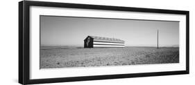 Flag Barn Along Highway 41, Fresno, California, USA-null-Framed Photographic Print