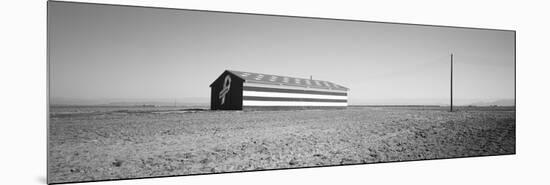 Flag Barn Along Highway 41, Fresno, California, USA-null-Mounted Photographic Print