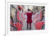 Flag Bearer in Medieval Festival of La Quintana, Ascoli Piceno, Le Marche, Italy-Ian Trower-Framed Photographic Print