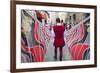 Flag Bearer in Medieval Festival of La Quintana, Ascoli Piceno, Le Marche, Italy-Ian Trower-Framed Photographic Print