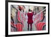 Flag Bearer in Medieval Festival of La Quintana, Ascoli Piceno, Le Marche, Italy-Ian Trower-Framed Photographic Print