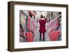 Flag Bearer in Medieval Festival of La Quintana, Ascoli Piceno, Le Marche, Italy-Ian Trower-Framed Photographic Print