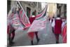 Flag Bearers in Medieval Festival of La Quintana, Ascoli Piceno, Le Marche, Italy-Ian Trower-Mounted Photographic Print