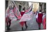 Flag Bearers in Medieval Festival of La Quintana, Ascoli Piceno, Le Marche, Italy-Ian Trower-Mounted Photographic Print