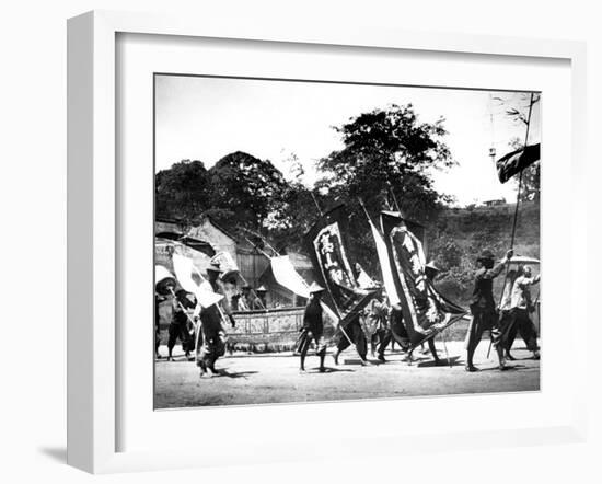 Flag Carriers, Singapore, 1900-null-Framed Giclee Print
