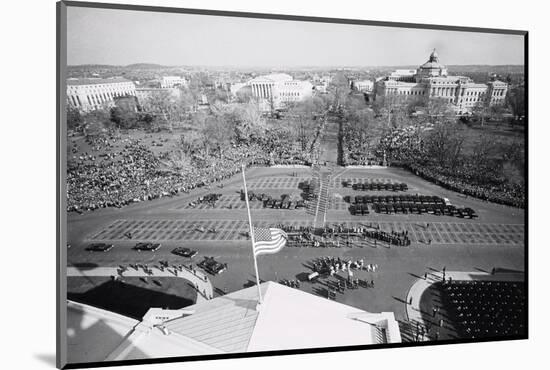 Flag Flying Half Staff for John F. Kennedy-null-Mounted Photographic Print