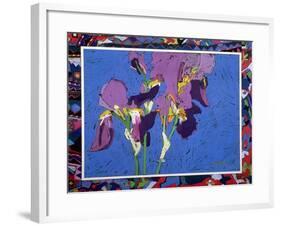 Flag Irises-Frances Treanor-Framed Giclee Print