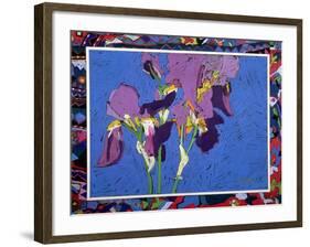 Flag Irises-Frances Treanor-Framed Giclee Print