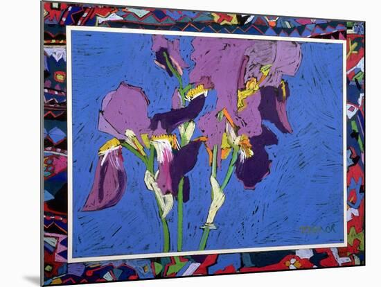 Flag Irises-Frances Treanor-Mounted Giclee Print