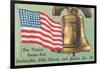 Flag, Liberty Bell and Pledge-null-Framed Art Print