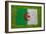 Flag of Algeria on Grass-raphtong-Framed Art Print