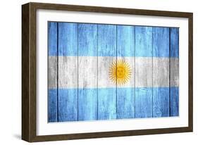 Flag Of Argentina-Miro Novak-Framed Art Print