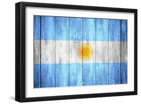 Flag Of Argentina-Miro Novak-Framed Art Print