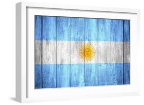 Flag Of Argentina-Miro Novak-Framed Art Print