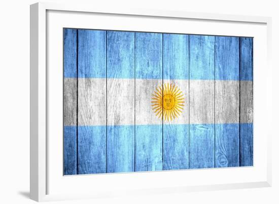 Flag Of Argentina-Miro Novak-Framed Art Print