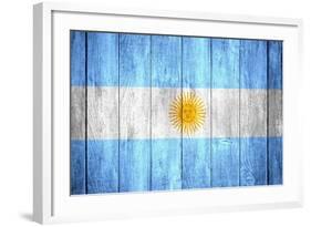 Flag Of Argentina-Miro Novak-Framed Art Print