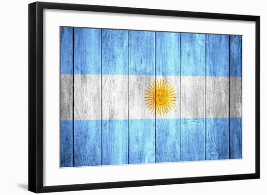 Flag Of Argentina-Miro Novak-Framed Art Print