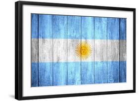 Flag Of Argentina-Miro Novak-Framed Art Print