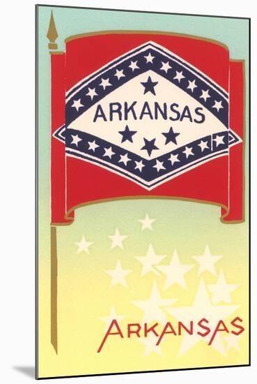 Flag of Arkansas-null-Mounted Art Print