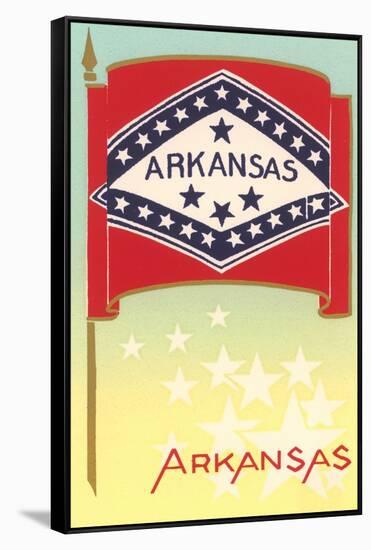 Flag of Arkansas-null-Framed Stretched Canvas