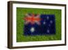 Flag of Australia on Grass-raphtong-Framed Premium Giclee Print