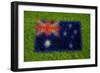 Flag of Australia on Grass-raphtong-Framed Premium Giclee Print