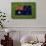 Flag of Australia on Grass-raphtong-Framed Stretched Canvas displayed on a wall