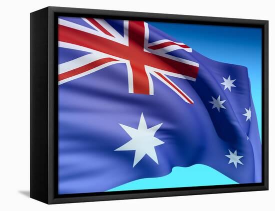 Flag Of Australia-bioraven-Framed Stretched Canvas