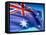 Flag Of Australia-bioraven-Framed Stretched Canvas